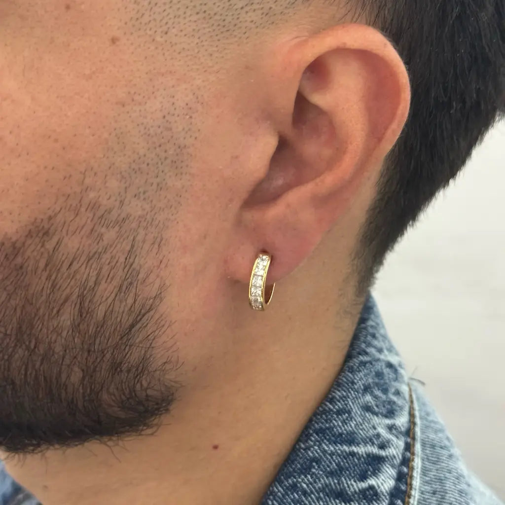Candongas de 12MM para Caballeros + Envío Gratis