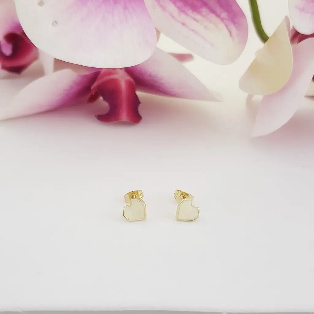 Topos De Corazón Blanco Para Dama + Envío Gratis