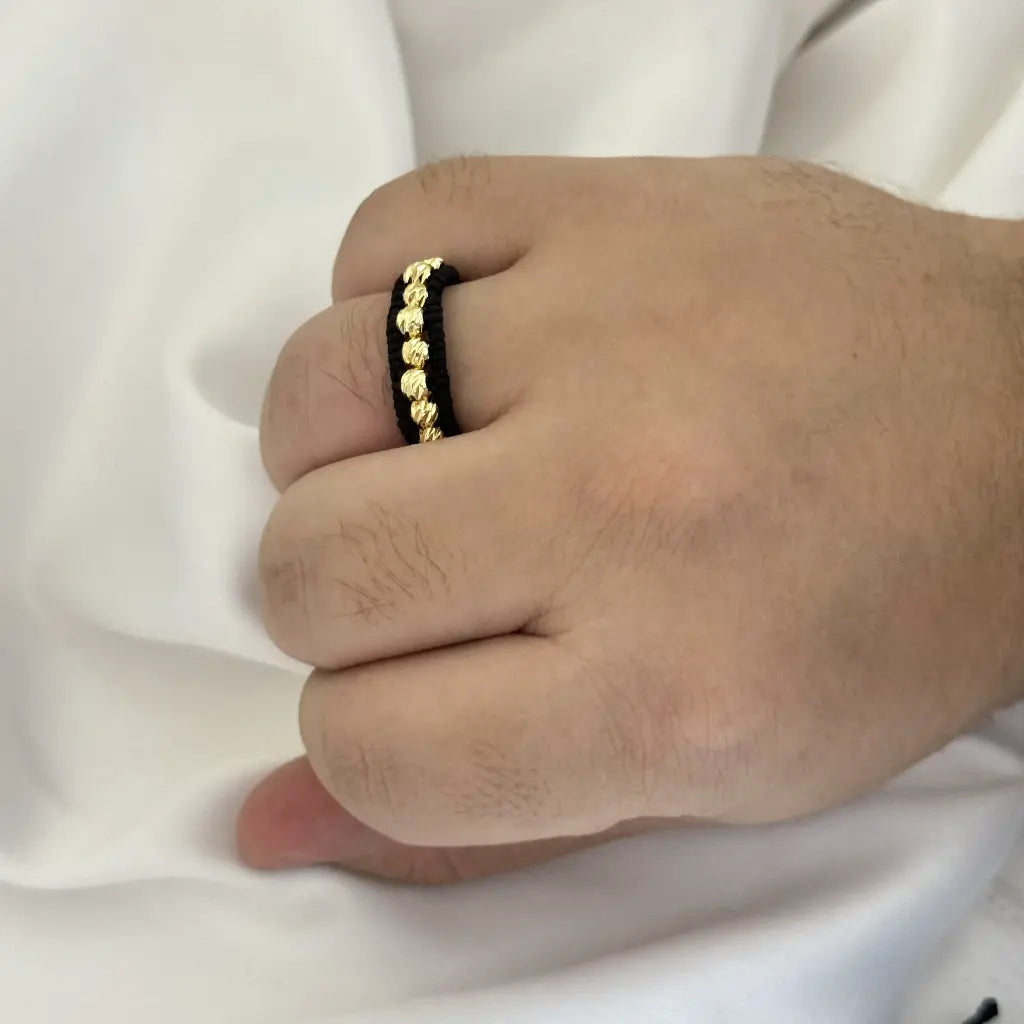 Anillo Tejido De Balines Italianos + Envío Gratis