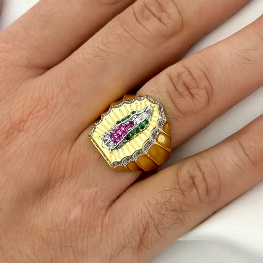 Anillo De Caballero Ajustable De La Virgen De Guadalupe