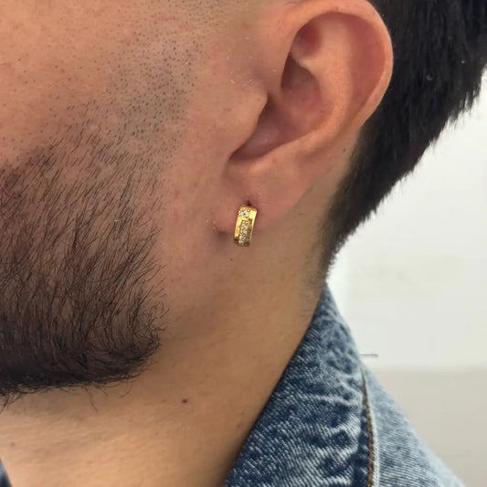 Candongas de 11MM para Caballeros + Envío Gratis