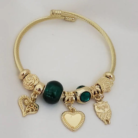 Pandora Verde Búho + Envío Gratis
