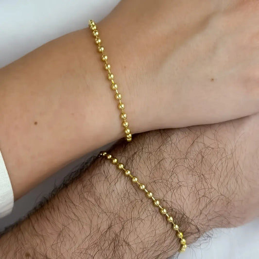 Par De Esclavas Para Parejas De Tejido Militar De 3mm