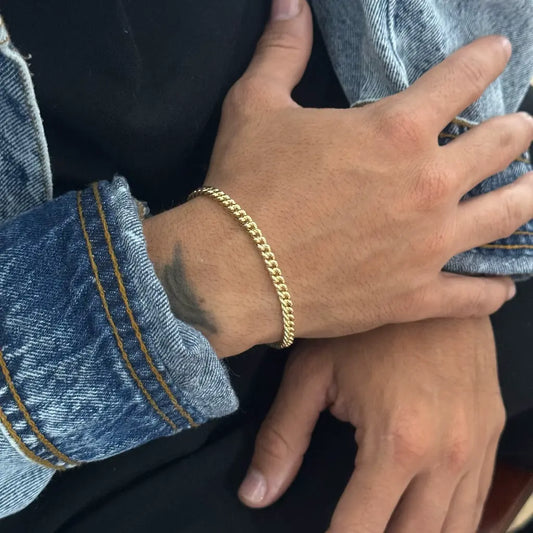 Pulsera Cubana Para Caballero + Envío Gratis