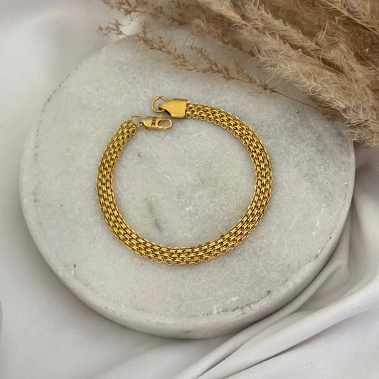 Pulsera De Caballero De Tejido Chino De 20cm-5mm De Grosor + Envío Gratis