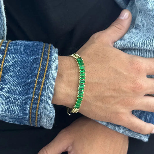 Pulsera Tenis Militar Verde Para Caballero + Envío Gratis