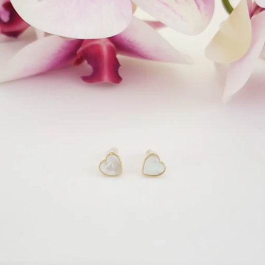 Topos De Corazón Blanco Para Dama + Envío Gratis